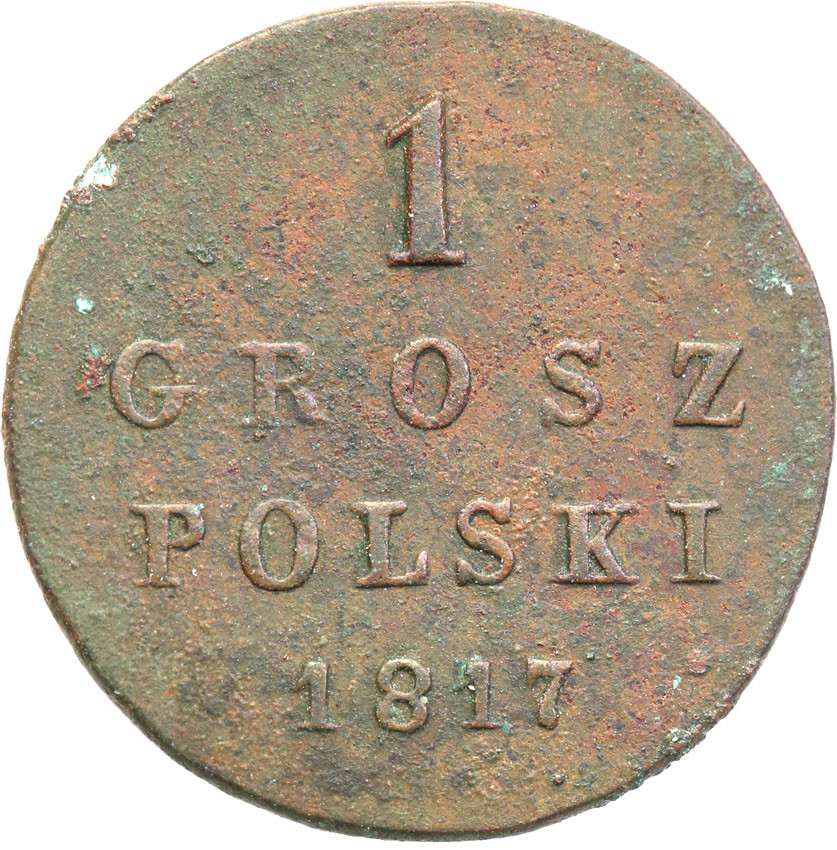Polska XIX w./Rosja. Aleksander I. 1 grosz 1817 IB, Warszawa